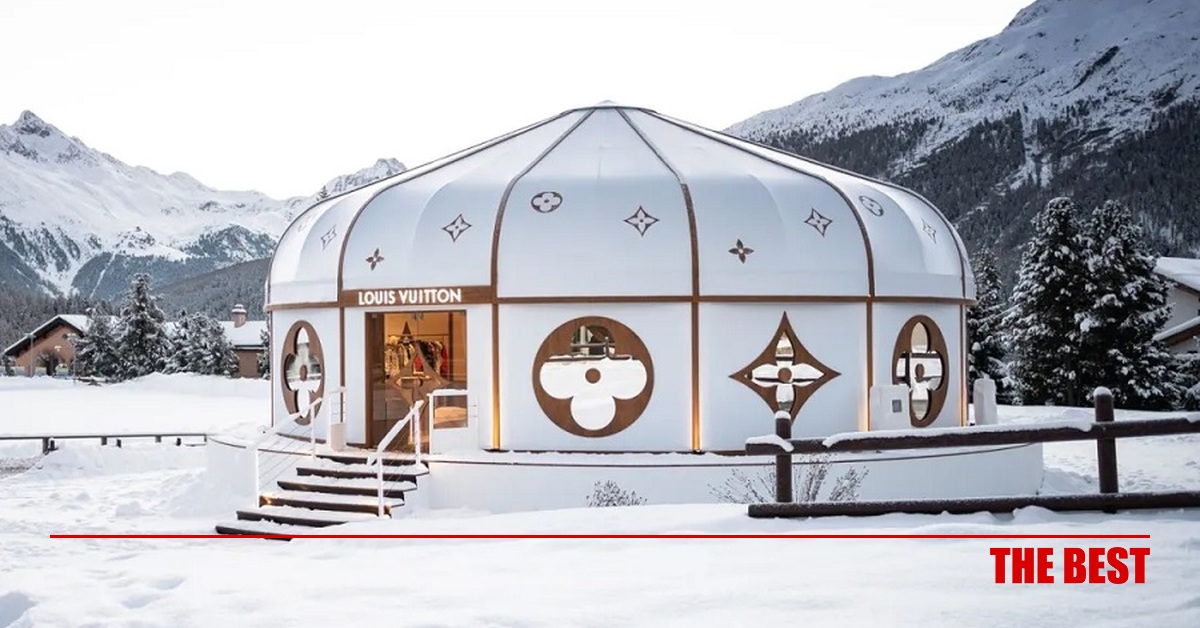 Louis Vuitton Yurt Pop-Up in St. Moritz