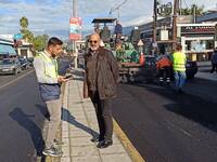 Τις εργασίες στην παλαιά εθνική οδού Πατ...