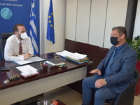 Με τον Αντιπρόεδρο του ΕΛΓΑ, Νικόλαο Δού...