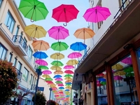 Αίγιο: Κρέμασαν ομπρέλες πάνω από την Αν...