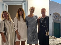 Eύη Καρατζά: Στην Πάτμο με ζηλευτό look ...