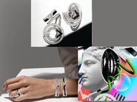 Kοσμήματα: Διαμάντια και μαύρο όνυχα σε ...