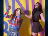 Eurovision: Η Μαρίνα Σάττι δείχνει στην ...