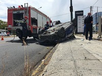 Eκτροπή οχήματος στη ΝΕΟ, στο ύψος της Κ...