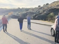 Κατολίσθηση στην Ιόνια Οδό: Κλειστό το τ...