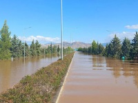 Κακοκαιρία «Daniel»: Σε λίμνη μετατράπηκ...