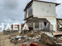 Σάρωσε την Ηλεία η κακοκαιρία: Ανεμοστρό...