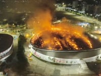 Κάηκε ολοσχερώς η οροφή του ποδηλατοδρόμ...