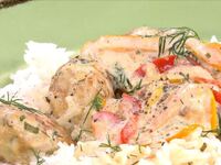 Συνταγή για κεφτεδάκια κοτόπουλου α λα κρεμ 