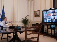 Τηλεδιάσκεψη Μητσοτάκη με σπουδαίους αθλητές