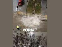 Θεσσαλονίκη: Βίντεο με τον αγωγό ύδρευση...