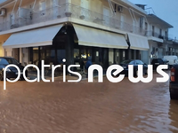 Ηλεία: Ισχυρή βροχόπτωση στη Βάρδα - Δρό...