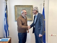 Συνάντηση του Άγγελου Τσιγκρή με τον πρό...