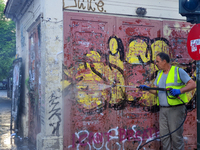 Επιχείρηση "καθαριότητα από αφισορύ...