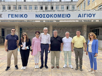  Ο Άγγελος Τσιγκρής στο Γενικό Νοσοκομεί...