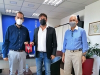 Συνάντηση του Πέτρου Σταθάκη με τον Περι...