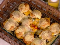 Μπέργκερ στο φούρνο με λιωμένα τυριά