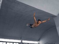 Στη γιορτή του τραμπολίνου ο Στέφανος Κακογιάννης