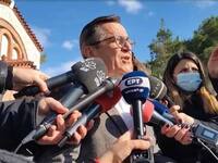Ο Νίκος Νικολόπουλος παρέστη στην κηδεία...