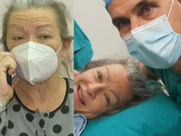 Συγκινεί η 56χρονη που γέννησε δύο αγορά...