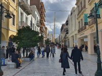 Αρκετός κόσμος και σήμερα στο κέντρο της...