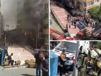 Φωτιά σε πολυκατοικία στην Κωνσταντινούπ...