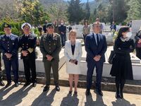 Η Χριστίνα  Αλεξοπούλου στο μνημόσυνο το...