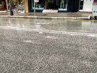 Πτώση σοβάδων στη Γούναρη στην Πάτρα - ΦΩΤΟ