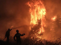 Πυρκαγιά με δύο εστίες στην Κορυφή Ηλεία...