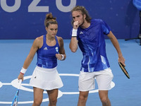 Στέφανος Τσιτσιπάς και Μαρία Σάκκαρη δια...