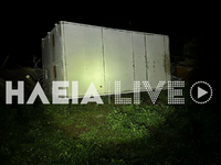 Πύργος: Το μπουρίνι αναποδογύρισε φορτηγό!