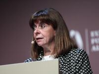 Στην Αρχαία Ολυμπία  η Κατερίνα Σακελλαροπούλου