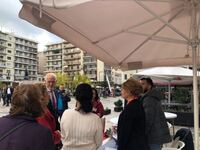 Στην πλατεία Γεωργίου με τον Σύλλογο Αλβ...