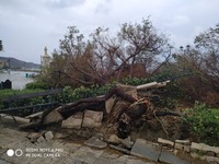 Δείτε τι αφήνει πίσω του ο "Ιανός&q...