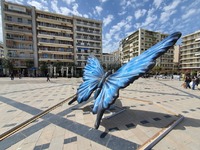 Πάτρας: Πολύχρωμες πεταλούδες γέμισε η π...