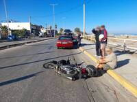 Πάτρα: Τροχαίο με μηχανάκι στην Εύα- ΦΩΤΟ