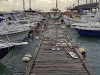 Πάτρα: Εικόνες καταστροφής στη Μαρίνα- Τ...