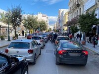 Πάτρα: Κυκλοφοριακό κομφούζιο στο κέντρο...