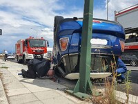 Τούμπαρε στην Εθνική, στην Πάτρα, αλλά β...