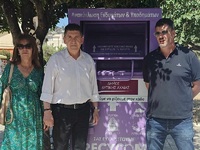 Ο Δήμος Δυτικής Αχαΐας τοποθέτησε μωβ κά...