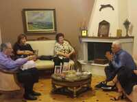 Ο Φ. Ζαΐμης στο σπίτι του τελευταίου επι...