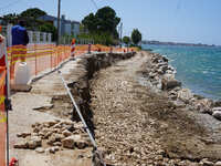 Το έργο στην παραλιακή οδό των Αραχωβιτί...