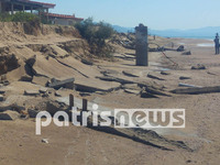 Ηλεία- παραλία Επιταλίου: Η θάλασσα συνεχίζει να καταπίνει τη στεριά…