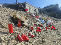 Τέμπη: Κεριά και φωτογραφίες για την τρα...