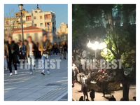 Βούλιαξαν οι πλατείες της Πάτρας από κόσ...