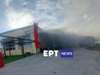 Λέσβος: Φωτιά σε σούπερ μάρκετ - Νεκρή ε...