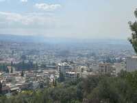 Πάτρα: O καπνός από τη φωτιά στο Άνω Κασ...