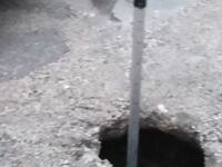 Πάτρα: Κρατήρας βάθους ενός μέτρου στη μ...