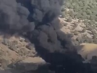 Η στιγμή που το εργοτάξιο πίσσας στη Λεπ...