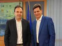 Επίσκεψη Πέτρου Ψωμά στο Υπουργείο Ψηφια...